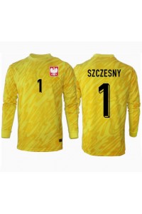 Polen Wojciech Szczesny #1 Keeper Fotballdrakt Hjemme Klær EM 2024 Lange ermer